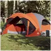 Image de Tente de cabine familiale 6 personnes gris orange imperméable