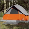 Image de Tente de camping à dôme 3 personnes orange imperméable