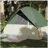 Image de Tente de camping à dôme 4 personnes vert imperméable