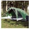 Image de Tente de camping de cabine 4 personnes vert imperméable