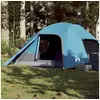 Image de Tente de camping à dôme 4 personnes bleu imperméable