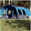 Image de Tente familiale tunnel 8 personnes bleu imperméable