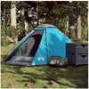 Image de Tente de camping à dôme 2 personnes bleu imperméable