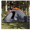 Image de Tente de camping à dôme 4 personnes gris et orange imperméable
