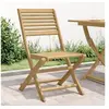 Image de Lot de 4 Chaises Pliables de Jardin, Sièges avec Dossier, Meubles de Patio Terrasse Extérieur, Moderne, Bois Massif 365740