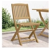Image de Lot de 4 Chaises Pliables de Jardin, Sièges avec Dossier, Meubles de Patio Terrasse Extérieur, Moderne, Bois Massif 365744