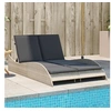 Image de Chaise Longue avec Coussins, Lit de Repos avec Dossier Réglable, Bain de Soleil, Meuble de Jardin Extérieur, Moderne, 368292