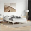 Image de Cadre de Lit, Lit Double avec Sommier à Lattes, Lit Adulte, Meuble de Chambre à Coucher, Moderne, Blanc 120x200 cm 844730