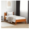 Image de Bedframe zonder matras massief grenenhout wasbruin 90x200 cm844740