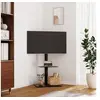 Image de Meuble TV d angle 2 niveaux pour 32 65 pouces noir