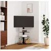 Image de Meuble TV d angle 3 niveaux pour 32 65 pouces noir