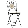Image de Salon de jardin metal 3 pieces gris 50 x 70 cm