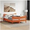 Image de Bedframe zonder matras massief grenenhout wasbruin 160x200 cm3216377