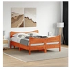 Image de Bedframe zonder matras massief grenenhout wasbruin 150x200 cm3216380