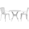 Image de 3-delige Bistroset gietaluminium wit3216332