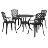 Image de 5-delige Tuinset gietaluminium zwart3216335
