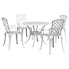 Image de 5-delige Tuinset gietaluminium wit3216336