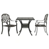 Image de 3-delige Bistroset gietaluminium bronskleurig3216337