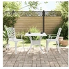 Image de 3-delige Bistroset gietaluminium wit3216347