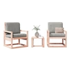 Image de Salon de jardin bois massif bois 3 pieces