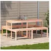 Image de Table a manger fixe sans tiroir [en.casa] 4 personnes en bois massif 160 x 134 cm