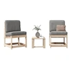Image de Salon de jardin 3 pcs bois massif de pin