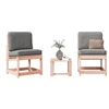 Image de Salon de jardin 3 pieces 2 personnes 40 x 38 x 28 cm