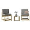 Image de Salon de jardin 3 pcs bois de pin imprégné