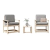 Image de Salon de jardin 3 pcs bois massif de pin
