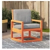 Image de Chaise de Jardin, Siège de Patio avec Accoudoirs et Dossier, Fauteuil de Porche Avant Arrière-cour Pelouse, Cire 844645