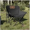 Image de Chaise de camping avec poche pliable lot de 2 noir, chaise de camping pliante, chaise d'extérieur pliante, chaise de 366548