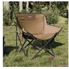 Image de Chaise de camping avec poche pliable lot de 2 marron, chaise de camping pliante, chaise d'extérieur pliante, chaise 366551