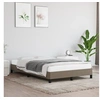 Image de Cadre de lit sans matelas taupe 120x190 cm tissu