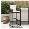 Image de Salon de jardin 2 pieces resine tressee noir 52.0 x 58 x 118 cm