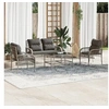 Image de Salon de jardin resine tressee gris 4 pieces x 63 3 personnes