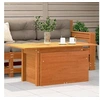 Image de Table de Jardin, Table à Manger Rectangulaire, Meuble de Pique-nique Patio Arrière-cour Terrasse Extérieur, Cire 844910