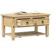 Image de Table basse avec tiroirs Corona 85x50x45 cm bois de pin massif