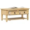 Image de Table basse avec tiroirs Corona 100x48x45 cm bois de pin massif