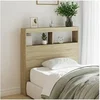 Image de Armoire tête de lit avec LED chêne sonoma 100x17x102 cm