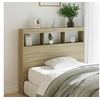 Image de Armoire tête de lit avec LED chêne sonoma 120x17x102 cm