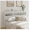 Image de Armoire tête de lit avec LED blanc 180x17x102 cm