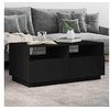 Image de Table Basse avec Lumières LED, Bout de Canapé, Table d'Appoint, Meuble de Salon Salle de Séjour Maison Intérieur, 839834