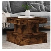 Image de Table Basse avec Lumières LED, Bout de Canapé, Table d'Appoint, Meuble de Salon Salle de Séjour Intérieur, Moderne, 839844