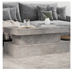 Image de Table basse avec lumières LED gris béton 90x50x40 cm