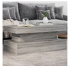 Image de Table Basse avec Lumières LED, Bout de Canapé, Table d'Appoint, Meuble de Salon Salle de Séjour Intérieur, Moderne, Gris Sonoma