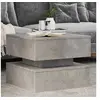 Image de Table Basse avec Lumières LED, Bout de Canapé, Table d'Appoint, Meuble de Salon Salle de Séjour Intérieur, Moderne, 839857