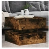 Image de Table Basse avec Lumières LED, Bout de Canapé, Table d'Appoint, Meuble de Salon Salle de Séjour Intérieur, Moderne, 839858