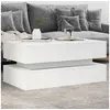 Image de Table basse avec lumières LED blanc 90x50x40 cm