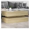 Image de Table basse avec lumières LED chêne sonoma 90x50x40 cm