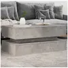 Image de Table basse avec lumières LED gris béton 90x50x40 cm